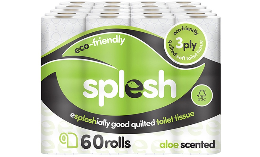 Image 5: Up to 72 Splesh Eco-Friendly Aloe Vera Three-Ply Toilet Paper Rolls