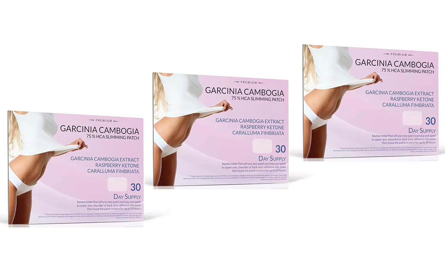 Pure Garcinia Cambogia, Raspberry Ketones, and Caralluma Fimbriata Fat Burner Patch - Image 3
