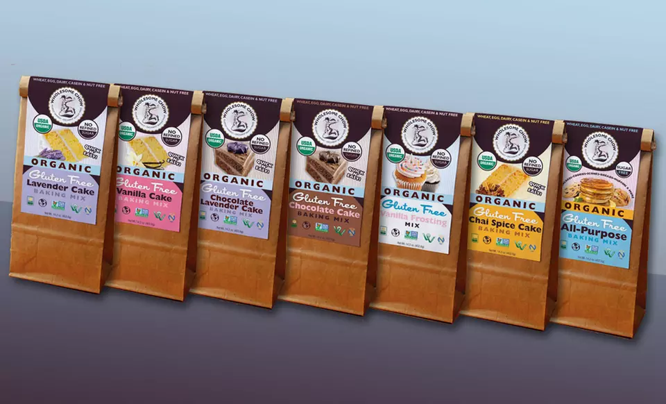 $34.99 for a Wholesome Chow Organic, Gluten-Free, and Vegan Baking Mix Variety Pack ($42.23 List Price). Free Shipping. - Primary Image