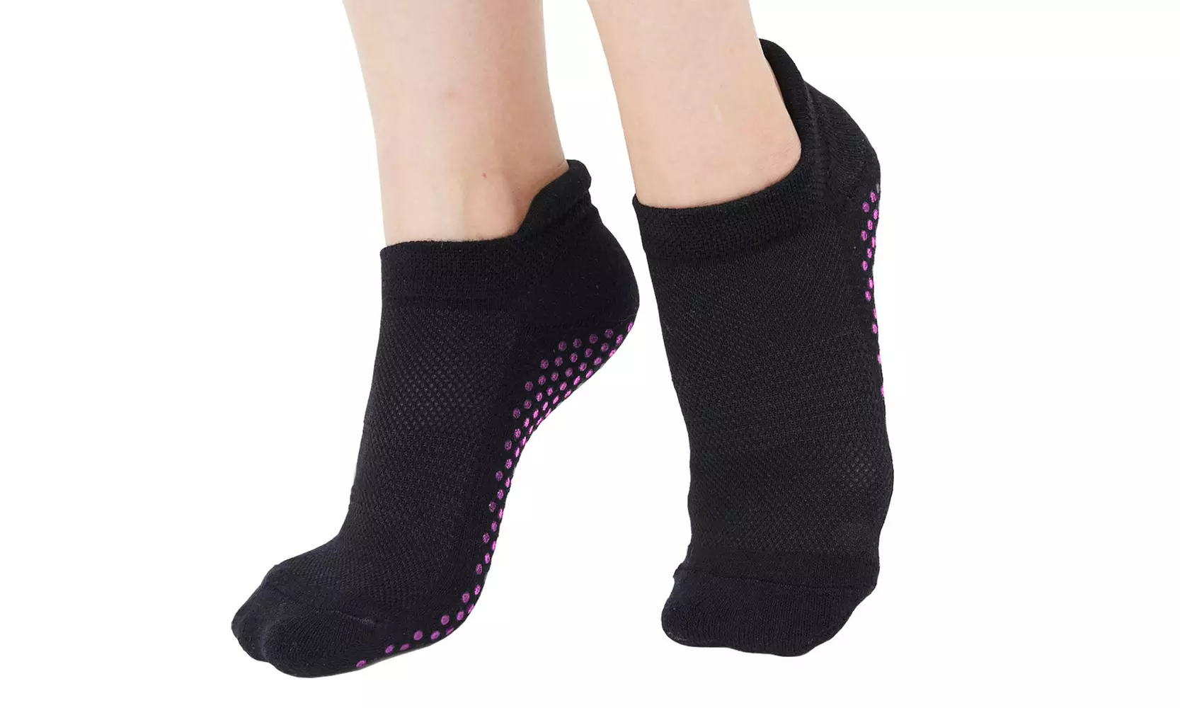 Women's Anti-Slip Grip Ankle-Length Compression Socks - Primary Image