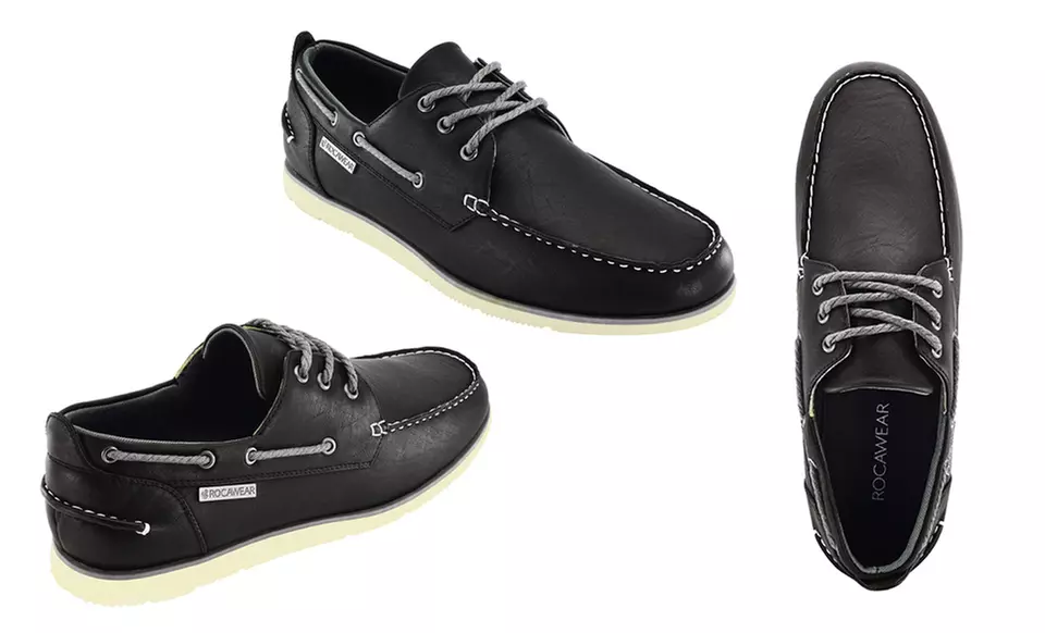 Rocawear Men's Lace-Up Boat Shoes - Second Medium