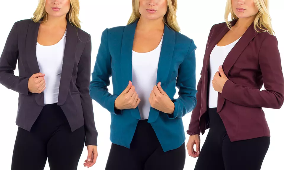 Women's Straight Lapel Blazers - Primary Image
