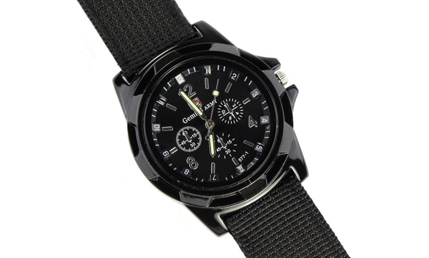 Image 2: Swiss Men's Army-Style Watch