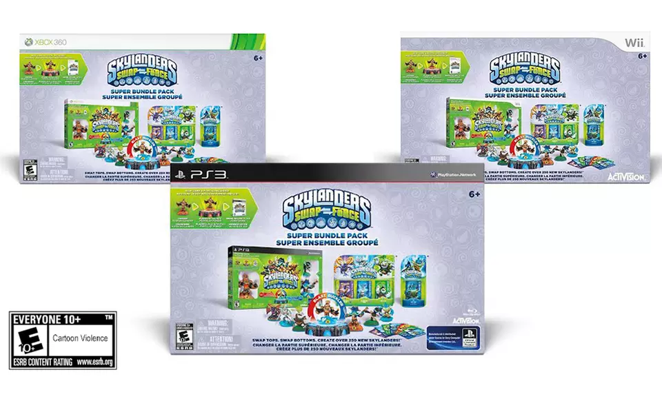 Skylanders SWAP Force Super Bundle with Game, Figures, and More for Wii, PlayStation 3, or Xbox 360. Free Returns. - Primary Image