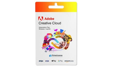 Adobe Creative Cloud (alle Anwendungen): 1 Monat - Prime License
