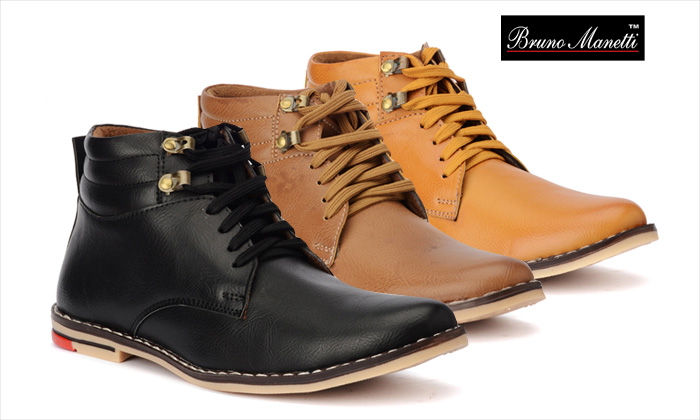 Rs.799 for Bruno Manetti Ankle Boots for Men. Choose from 4 Colors and 5 Sizes