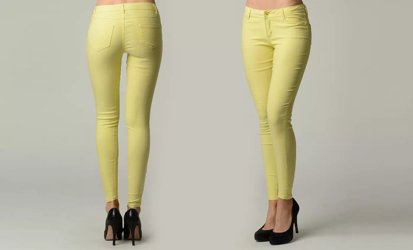 Women's Slim-Fit Pants in Assorted Colors. Multiple Options Available. - Second Medium