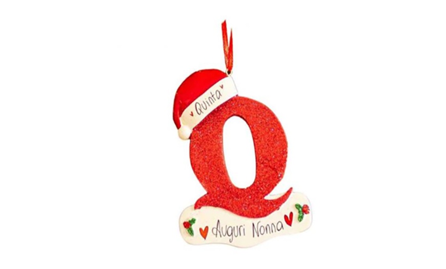 Image 19: Alphabet Initial Christmas Tree Letter Decoration
