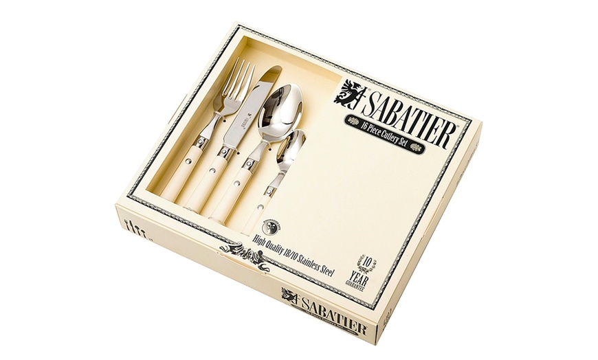 Image 3: Sabatier 16-Piece Cutlery Set