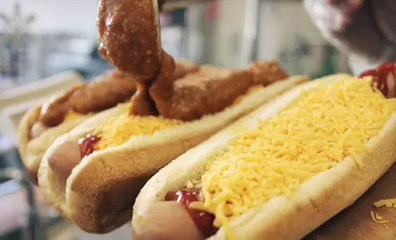 $10 for Four Chili Cheese Dogs and Sodas at Cupid's Hot Dogs ($20 Value) - Primary Image