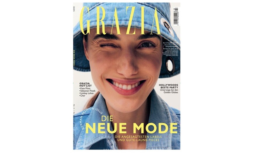 Image 1: Jahresabo (6 Ausgaben) der Zeitschrift "Grazia" inkl. Versandkosten