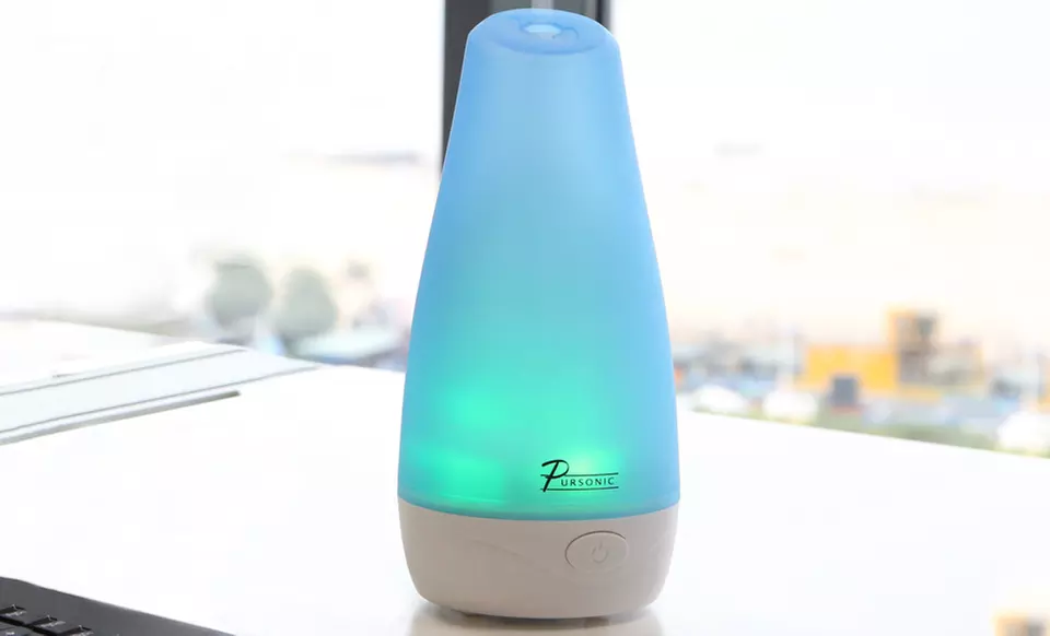 Ultrasonic Aroma Diffuser and Humidifier with 2 Scented Oils - Primary Image