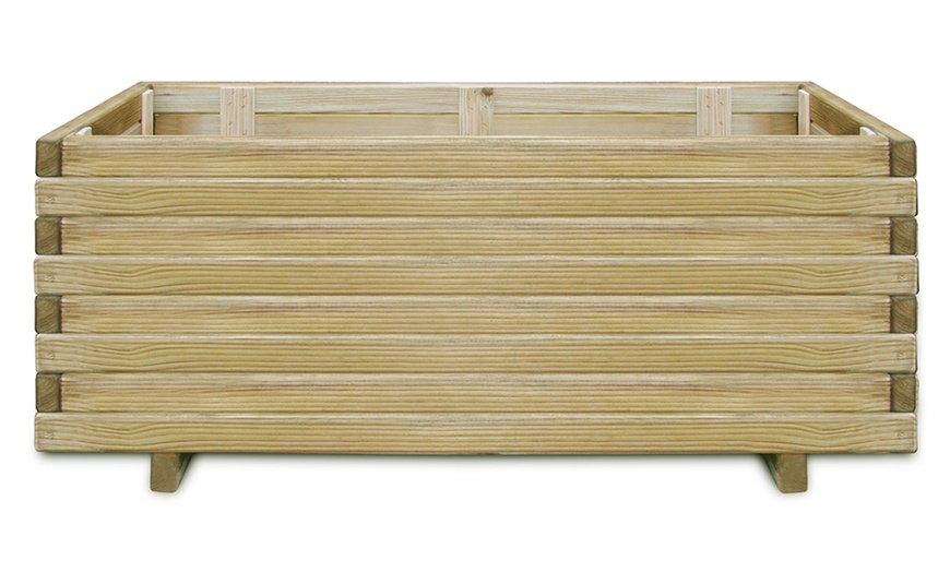 Image 23: Rectangular Wooden Planter