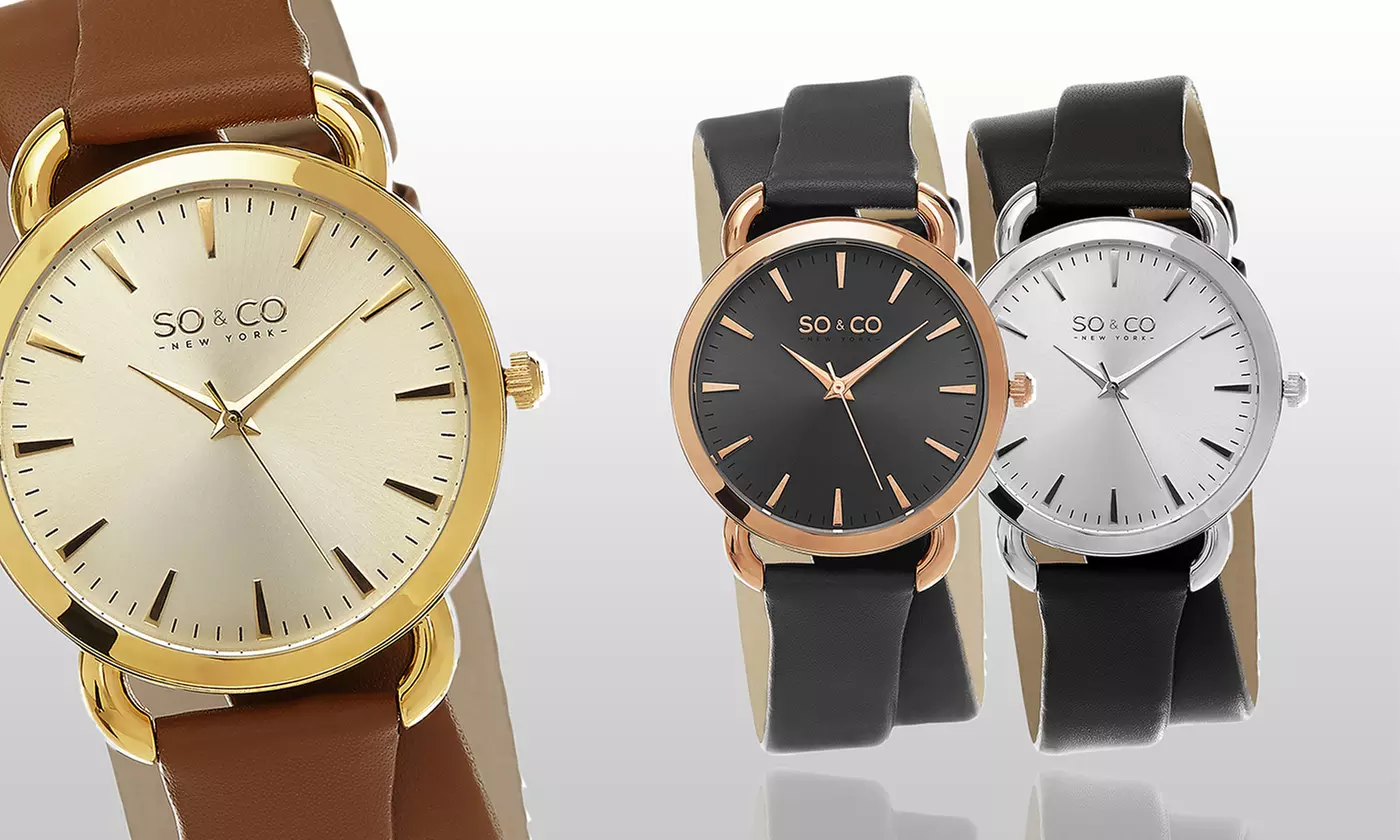 So & Co New York Women's Double-Wrap Classic Watch 
 - Primary Image