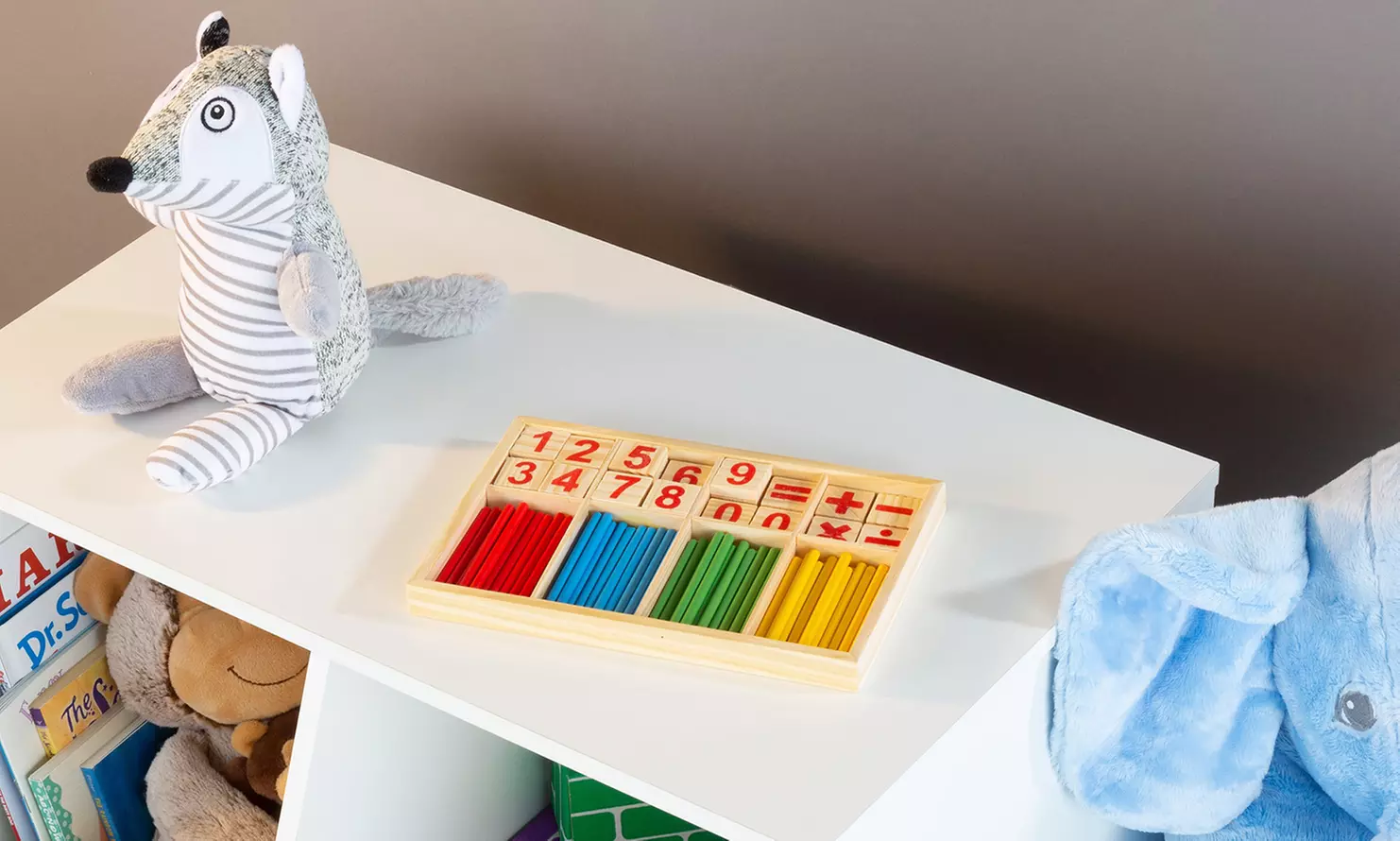 1 ou 2 sets d'apprentissage de calcul en bois inspiré de la méthode Montessori - Primary Image