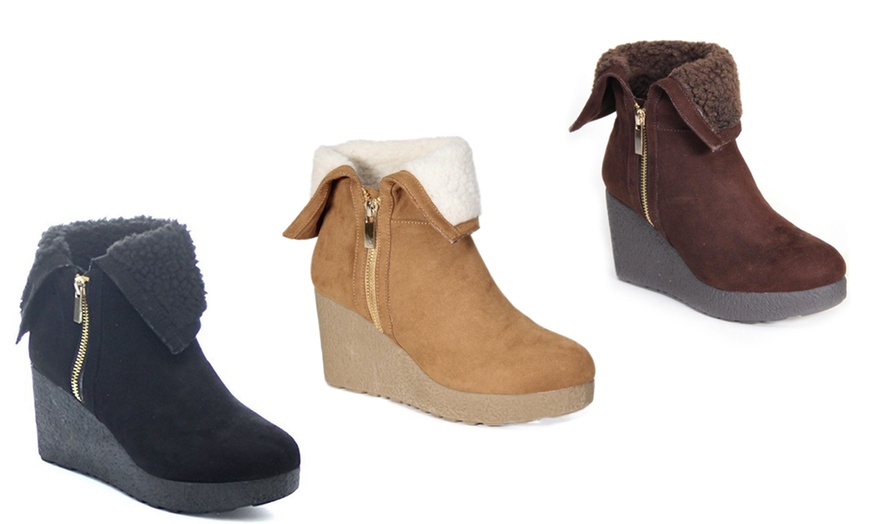 bamboo wedge booties