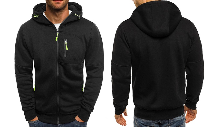 Image 2: Herren-Hoodie mit Reißverschluss