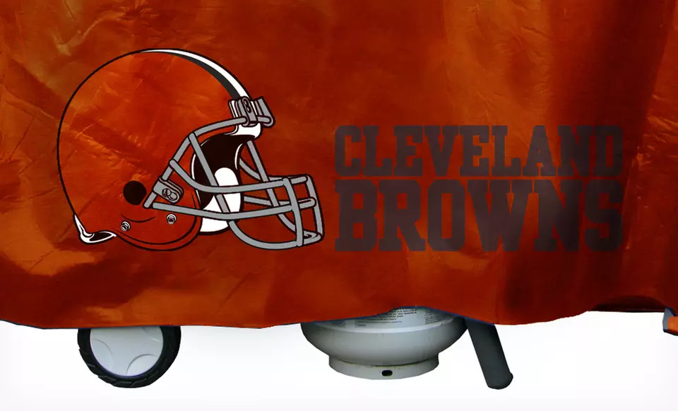 $29.99 for an NFL Deluxe Vinyl Grill Cover ($44.99 List Price). Multiple Teams Available. Free Shipping and Returns. - Second Medium