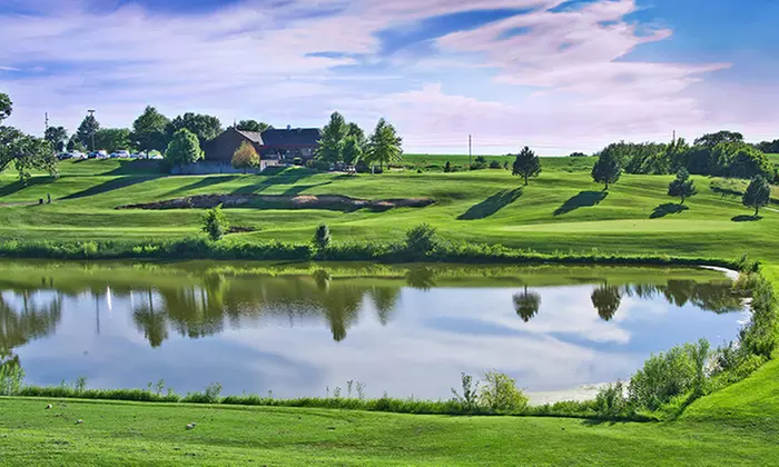 18-Hole Round of Golf with Cart and Food Credit for Two or Four at Shiloh Springs Golf Club (Up to 54% Off) - Primary Image