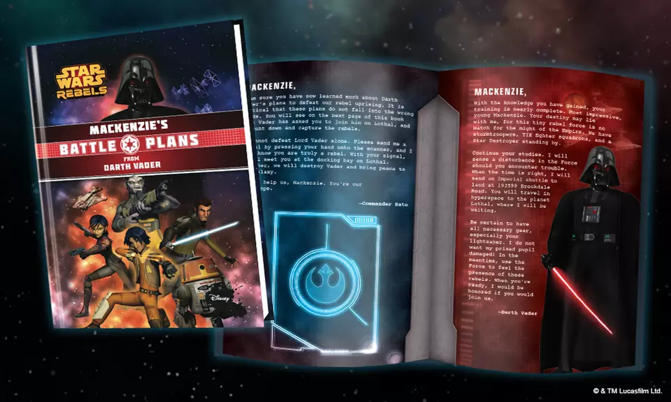 Personalized Star Wars Kids Storybooks from Put Me In The Story (Up to 56% Off).  - Second Medium