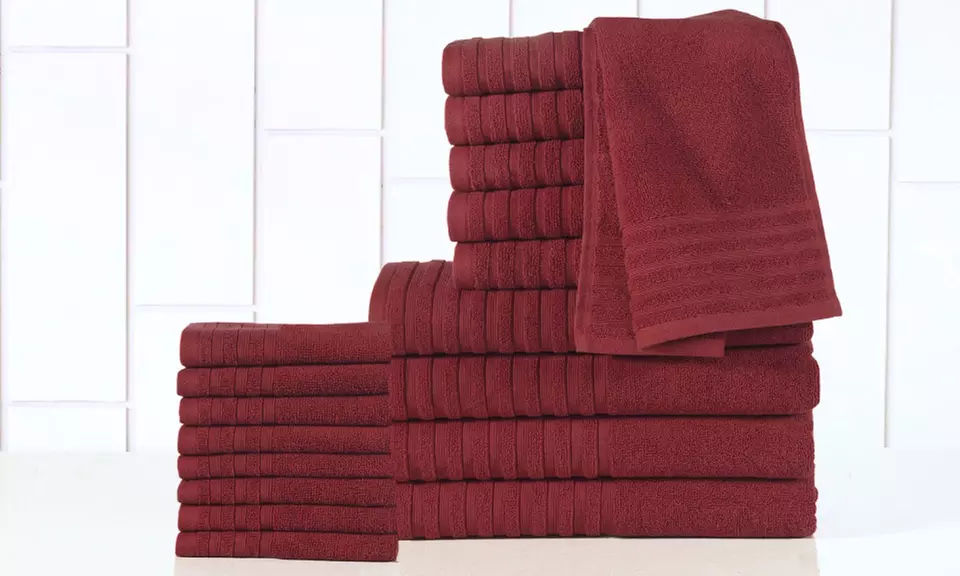 Casa Platino Double Ply 100% Luxurious Soft Cotton Towel Set (18-Piece) - Primary Image