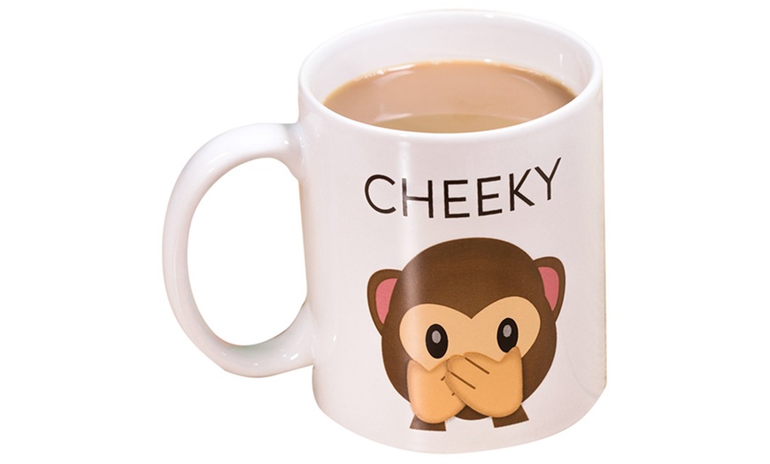 Image 2: Thumbs Up Cheeky Emoji Mug