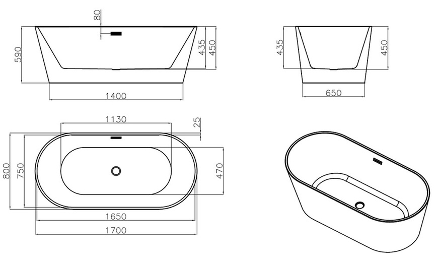 Image 14: Home Deluxe freistehende Wanne