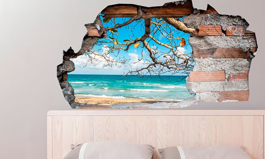 Sticker Mural Effet 3D | Groupon