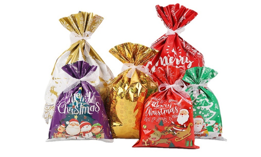 Image 2: 30-Piece Christmas Sweet Gift Bags with Ribbon Ties