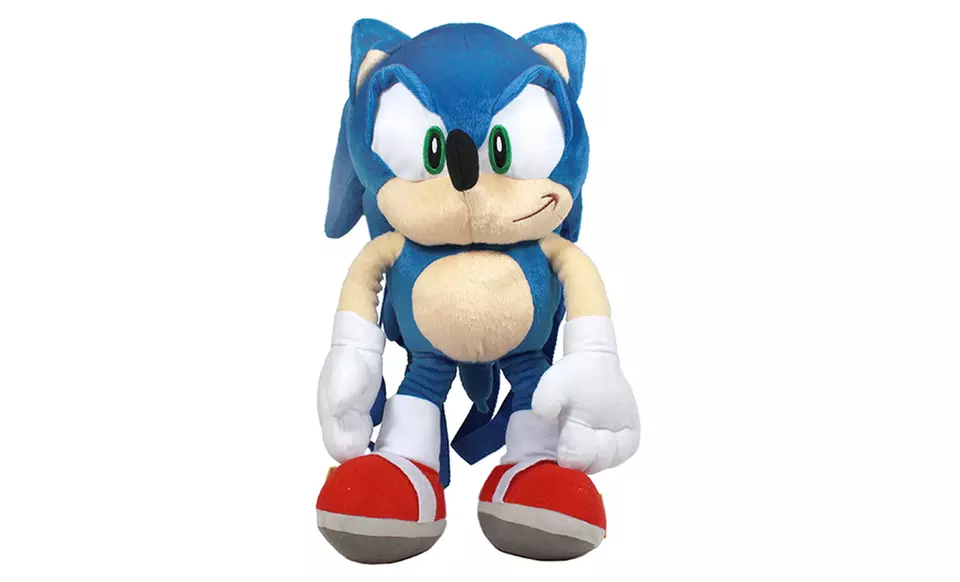 Plush Mario and Sonic Kids Backpacks - Second Medium