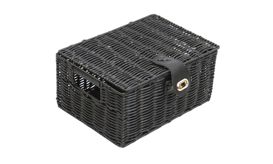 Image 9: Woven Storage Box with Lid