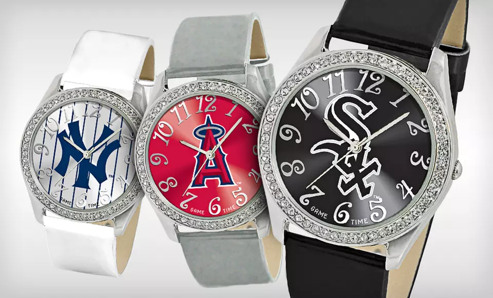 $26.99 for a MLB Women’s Glitz Watch ($49.95 List Price). 24 Teams Available. Free Shipping. - Primary Image