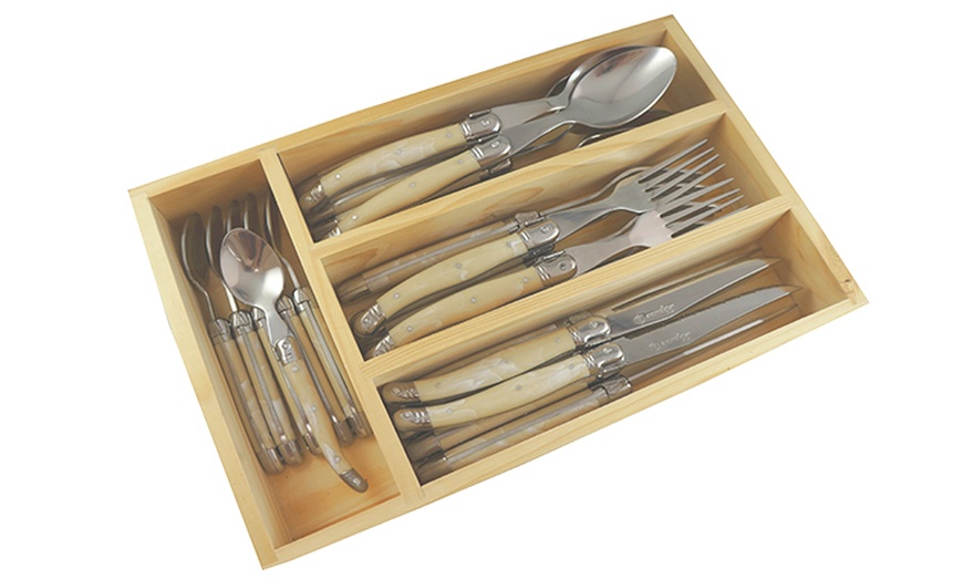 Image 4: Laguiole 24-Piece Cutlery Set