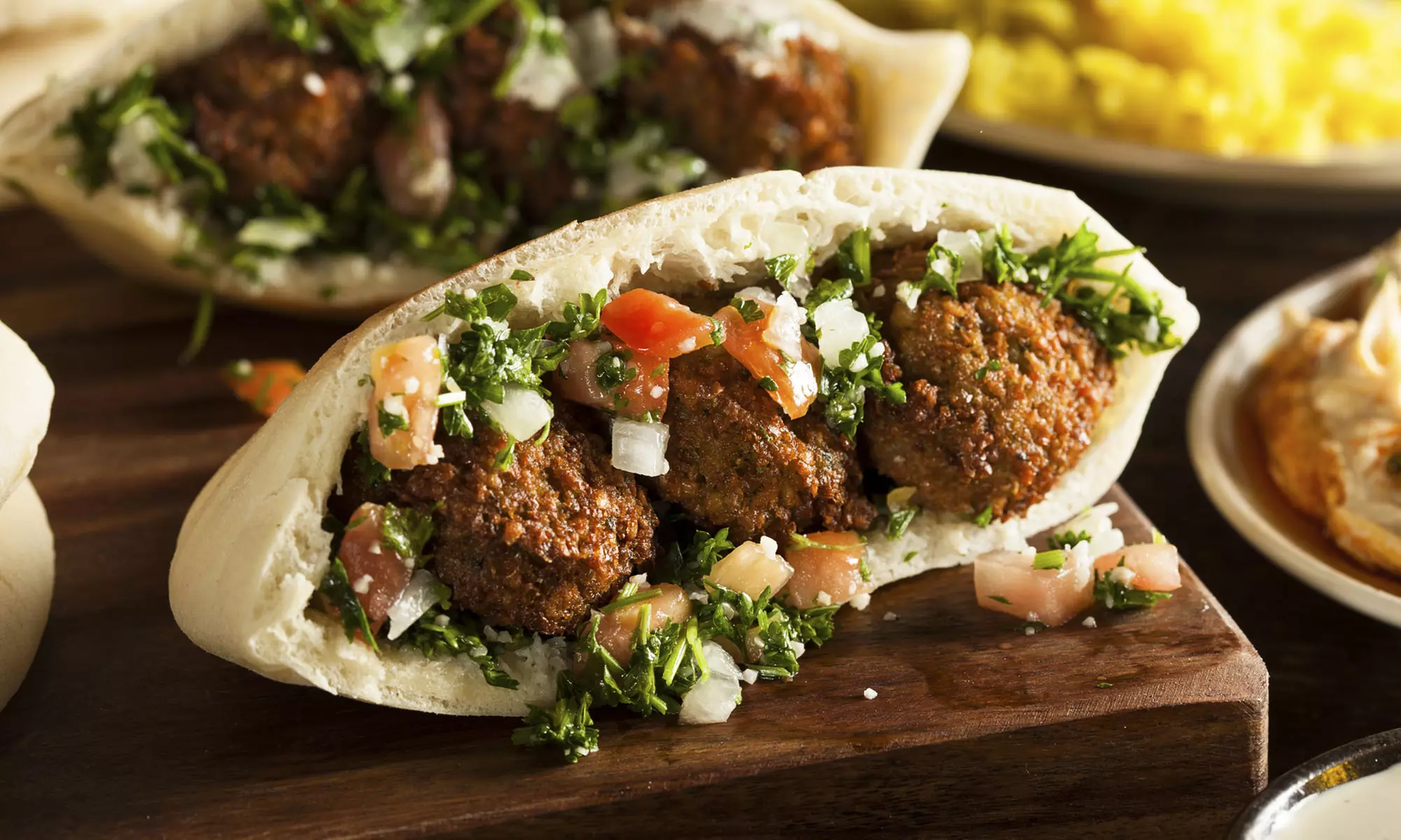 $20 Worth of Food and Drink Valid for Two People or Take Out at Falafel King (Up to 55% Off) - Primary Image