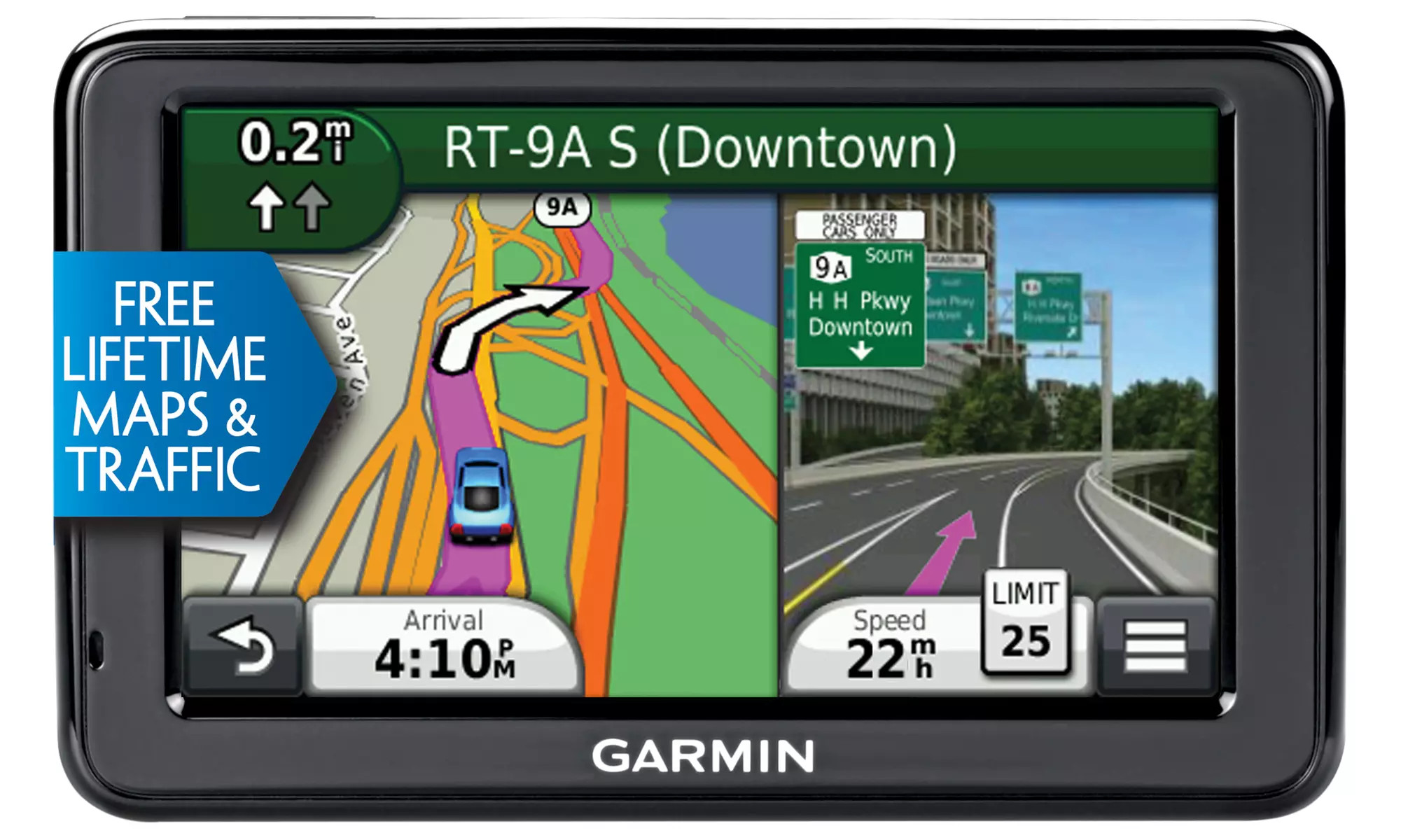 Garmin 2455LMT 4.3" Color Touchscreen GPS with Lifetime Traffic and Maps (Manufacturer Refurbished) - Primary Image