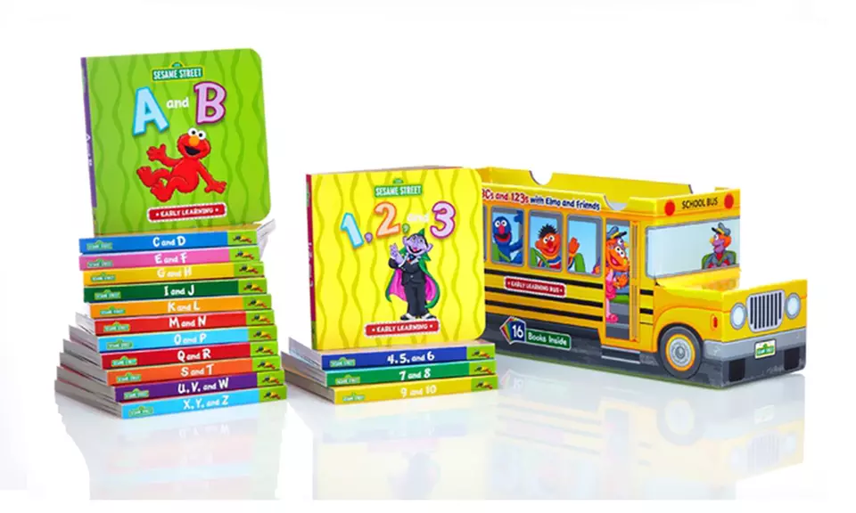 Sesame Street ABCs and 123s 16-Book Bus - Primary Image