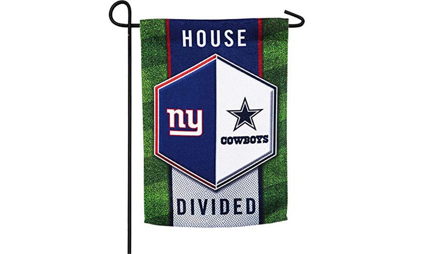 Team Sports America NFL House Divided Suede Garden Flags | Groupon