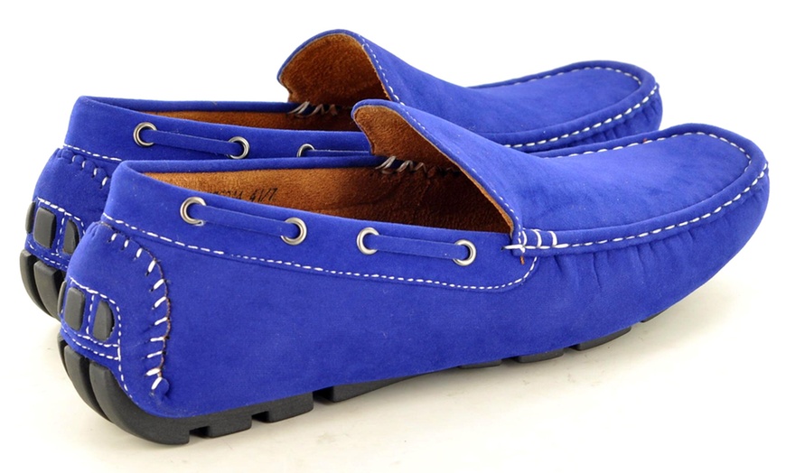 Image 28: Men's Faux Suede Casual Loafers