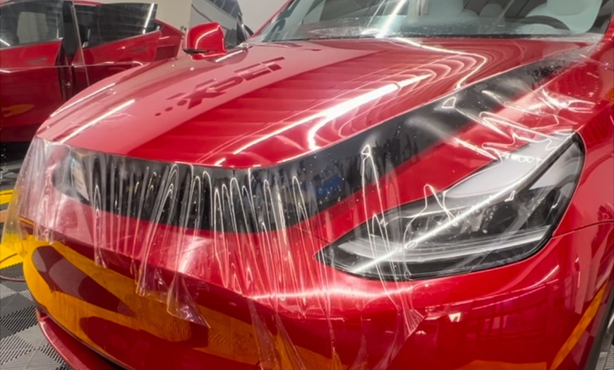 Image 1: Paint protection film package for hood, fenders, and mirrors