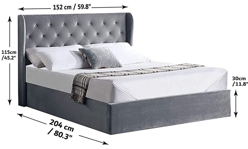 Image 8: Wimbledon Ottoman Bed with Optional Mattress