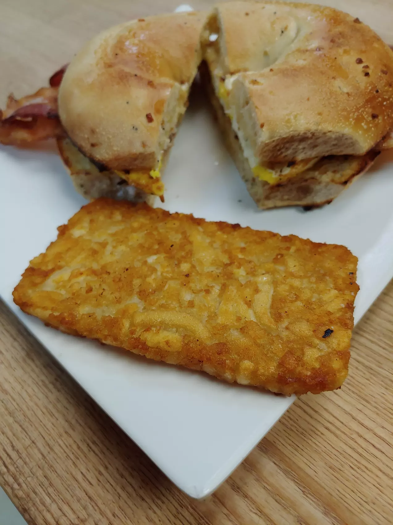 Enjoy Breakfast Sandwiches and Hashbrowns