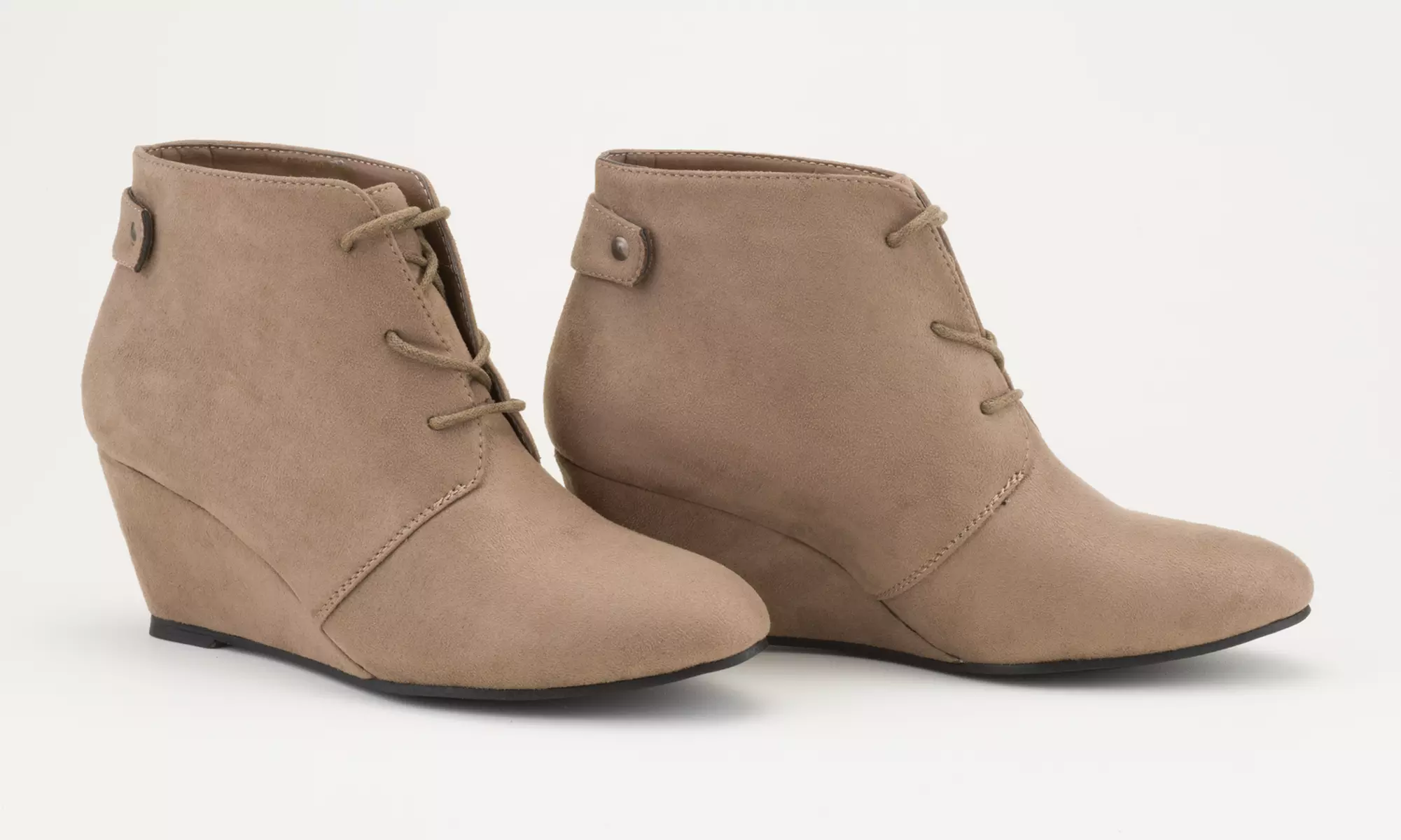 Sociology Angie Women's Lace-Up Cover Wedges | Groupon Exclusive (Size 9.5) - Second Medium