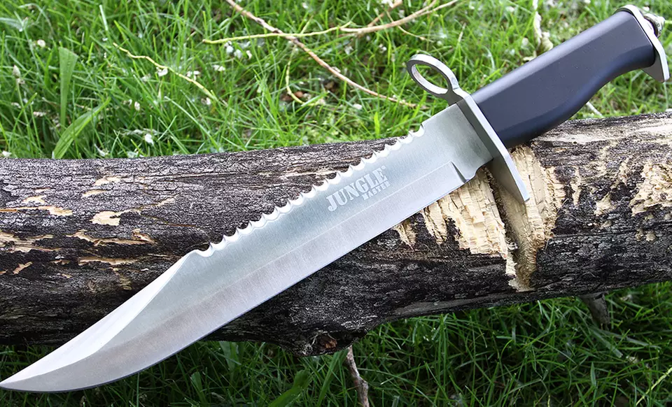Reverse-Serrated Survival Knife - Primary Image