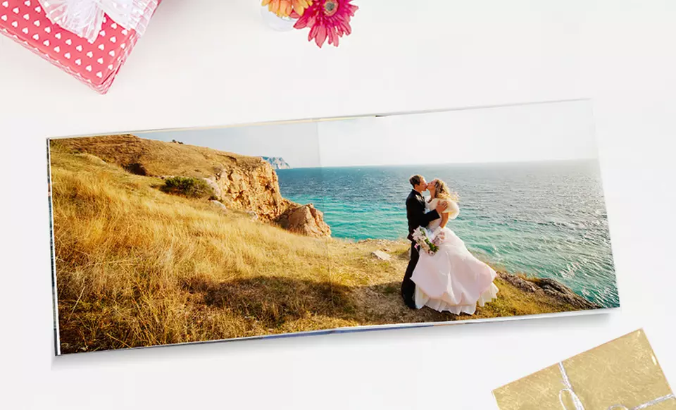 24-Page Layflat Imagewrap Hardcover Photobooks from Photobook Canada (Up to 91% Off ). Five Sizes Available. - Primary Image