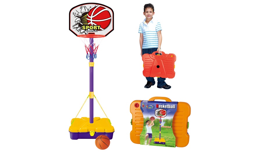 Image 9: Kids' Basketball Set with Ball