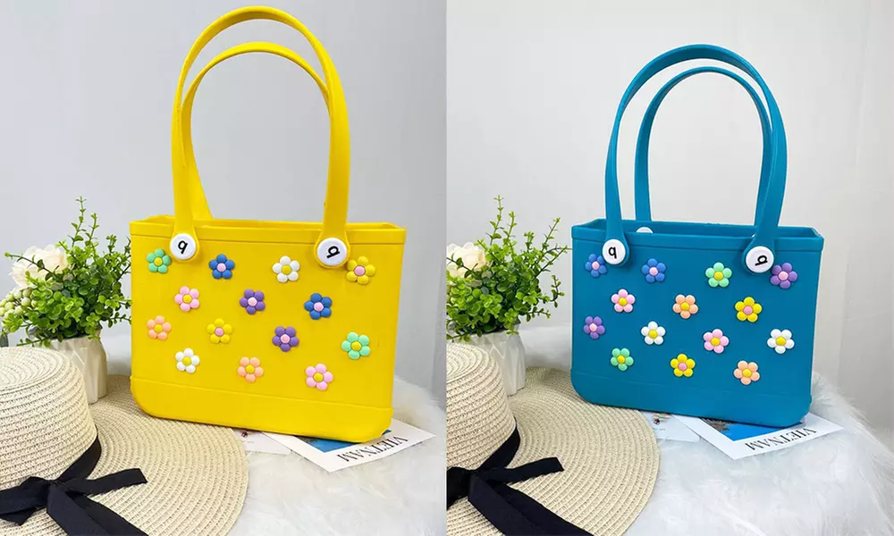 Personalisierbar mit Namen: Schicke Einkaufstasche oder Strandkorb