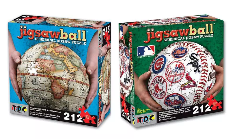 JigsawBall MLB Baseball or Antique Globe 3D Puzzle (Up to 21% Off). Free Shipping. - Second Medium