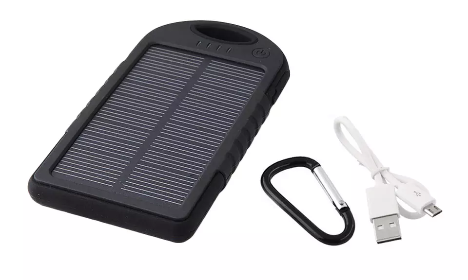 5,000mAh Solar-Panel Charger with 2 USB Ports - Second Medium