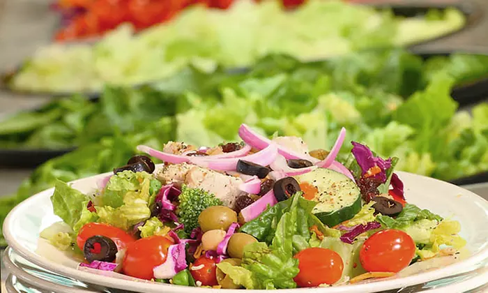 Healthy Buffet Food at Q. Cumbers (Up to 40% Off). Two Options Available. - Primary Image