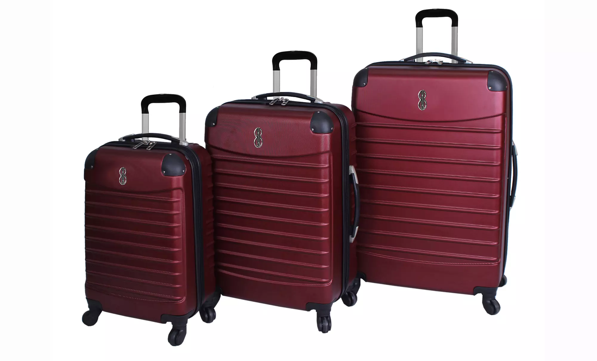 Bill Blass Voyager 3-Piece Hardside Luggage Sets. Multiple Styles Available. Free Returns. - Second Medium
